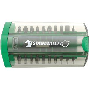 Stahlwille bitset in casette 21-delig 1/4'' 1202 Kruiskop / Inbus / Pozidriv / Sleuf / Torx Stahlwille Merken