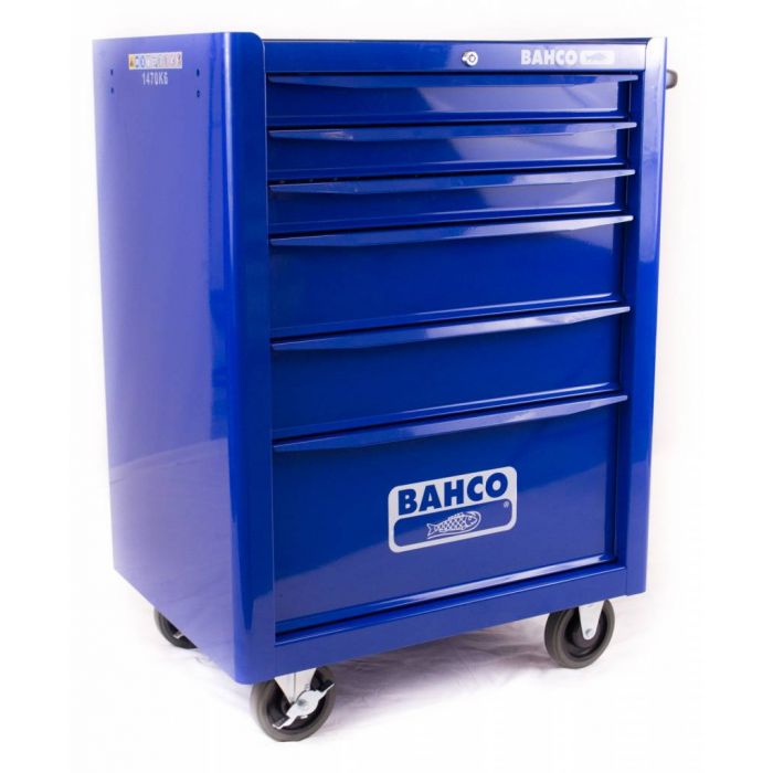 Bahco gereedschapswagen leeg 6 lades blauw Gereedschapswagens Gereedschapdeal
