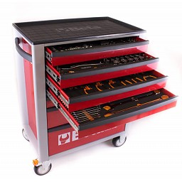 Beta Gereedschapswagen 329-delig rood