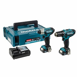 Makita Boormachine (DF331) & slagschroevendraaier (TD110) 10,8V Li-Ion (2x 2.0Ah accu) in Mbox